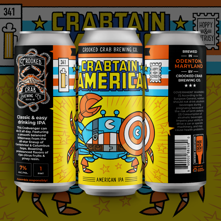 Crabtain America IPA 4-Pack