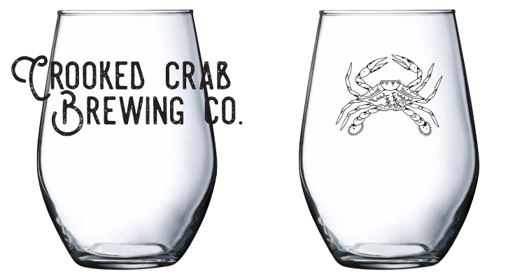 Crab Net Pint Glass, set of 4