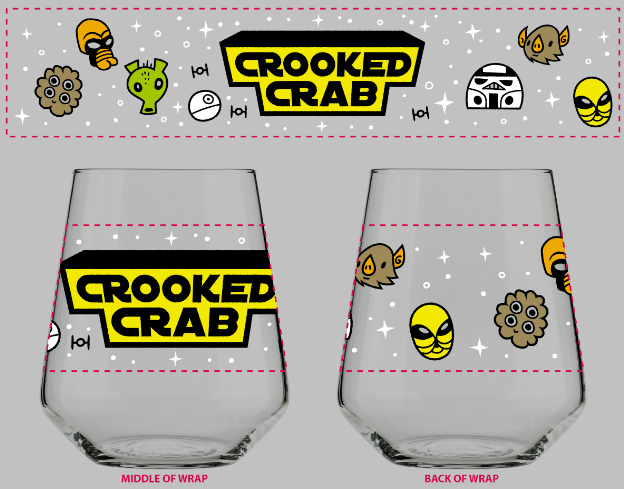 Crabby Con Glass