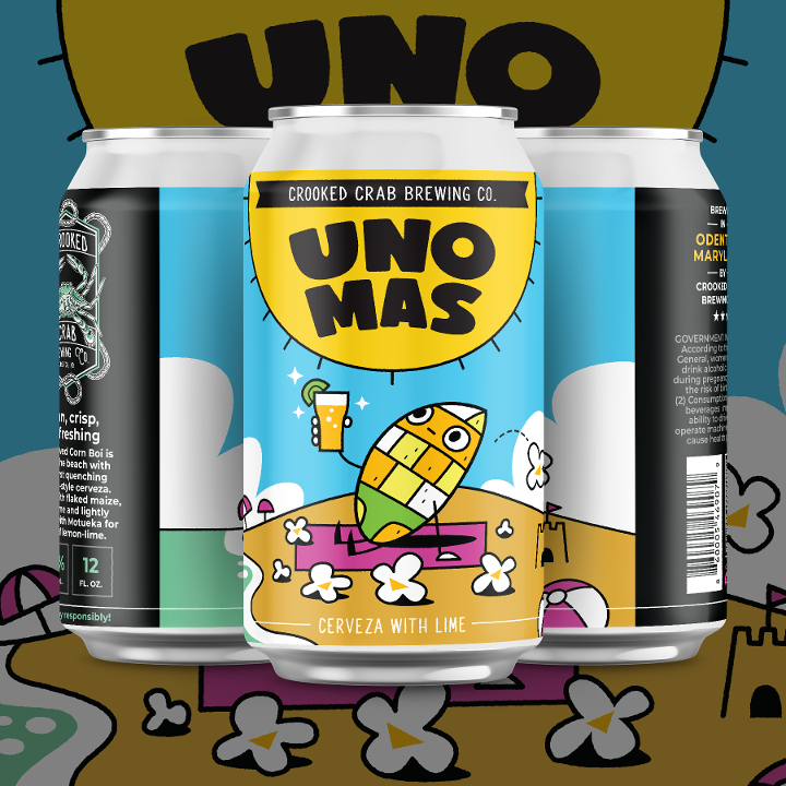 Uno Mas Cerveza w Lime 6-Pack