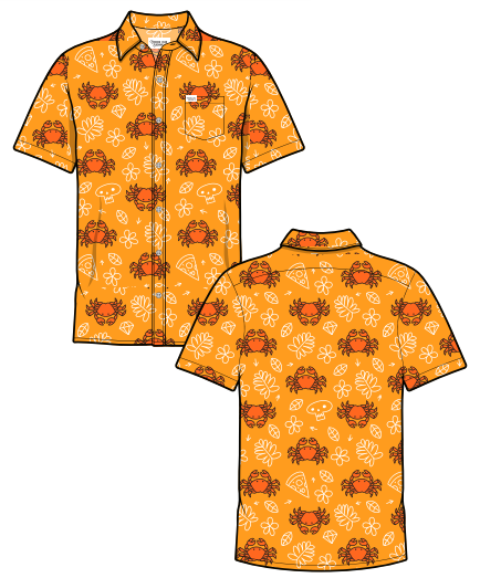 Orange Hawaiin Shirt