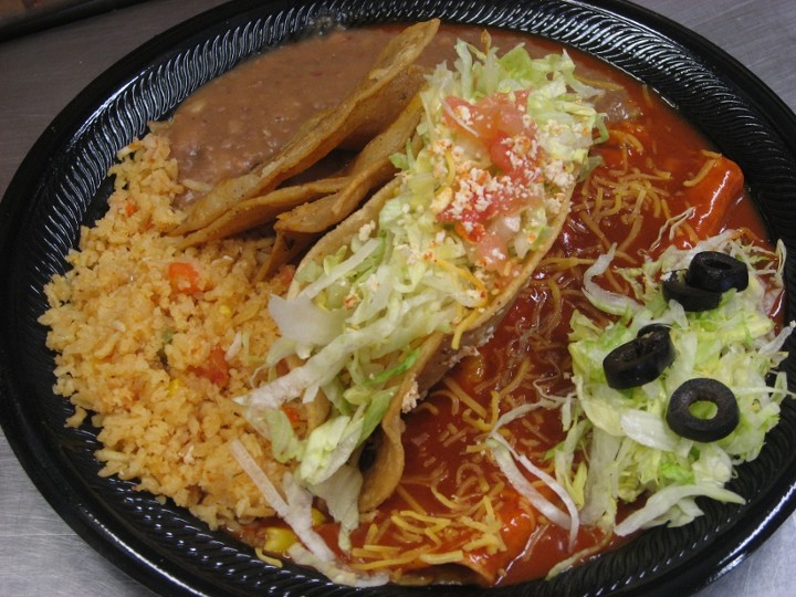 #14A Taco & Cheese Enchilada