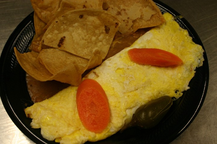 Cheddar Cheese Omelette Plate