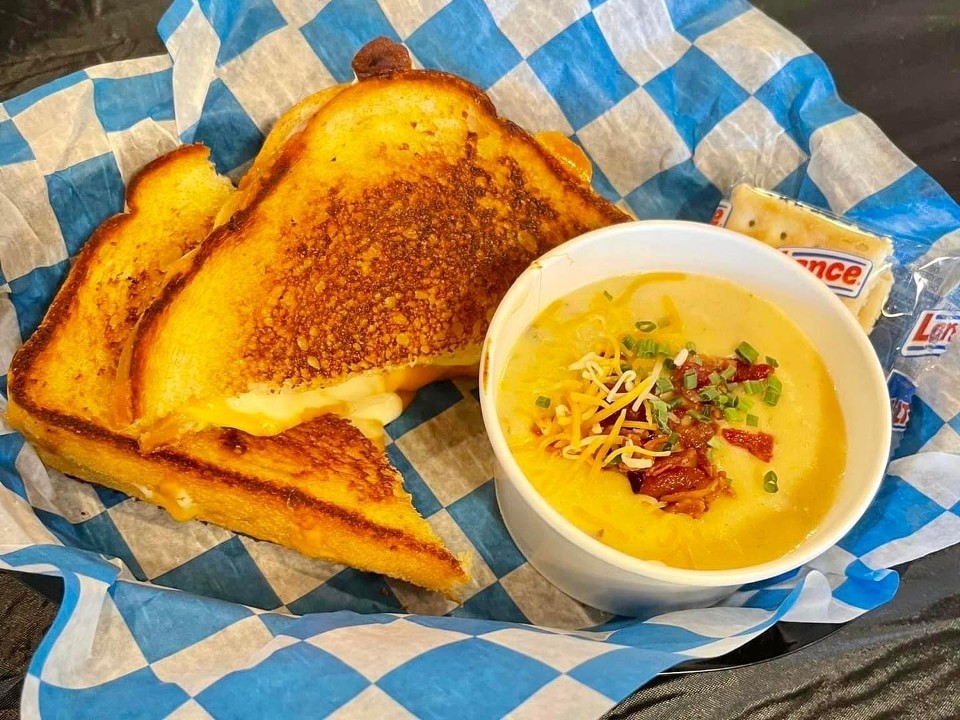 Grilled cheese and soup