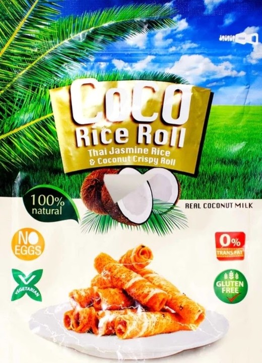 Coconut Crispy Rice Rolls