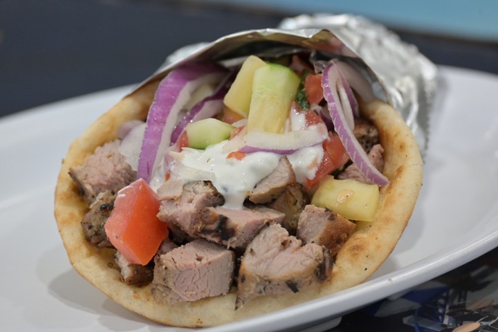 PORK SOUVLAKI PITA