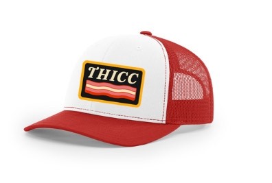Thicc Bacon Trucker Hat Blue