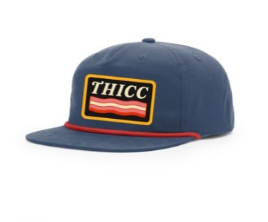 Thicc Bacon Rope Hat Navy