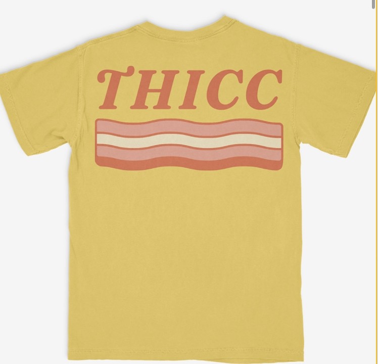 Thicc Bacon Shirt Yellow