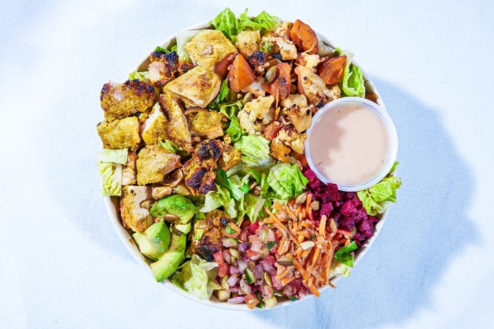 Chicken Tikka + Avocado Salad