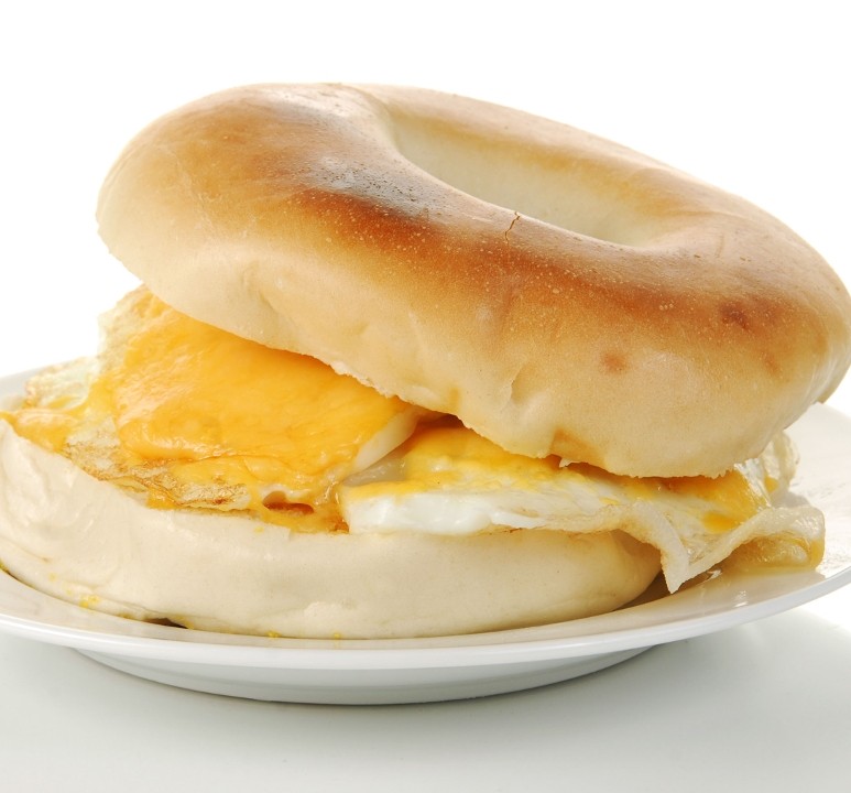 Hot pepper, Egg, and Cheese Bagel