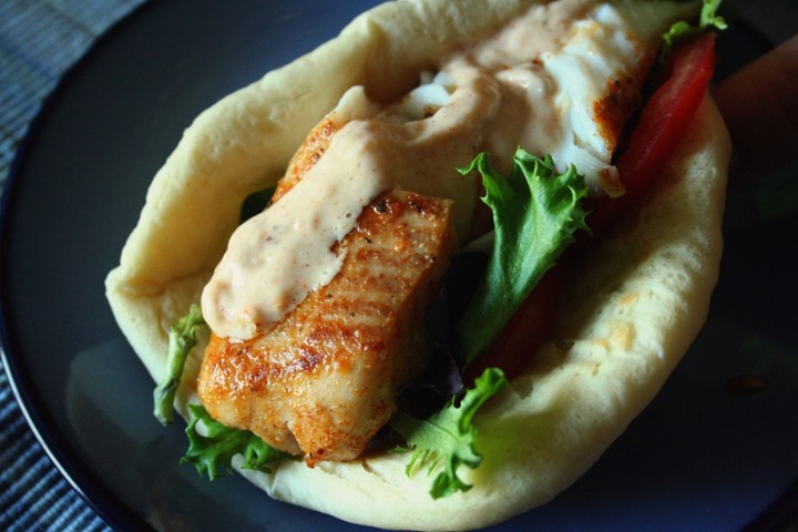 Salmon Pita