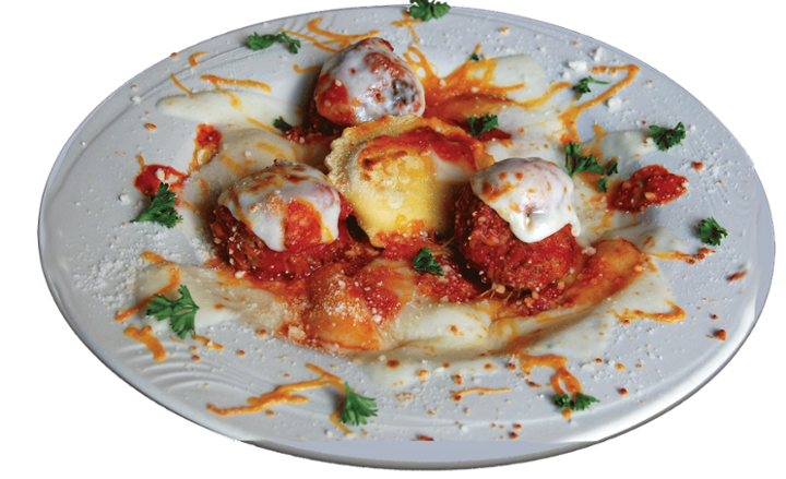 Ravioli Meatball Parmesan