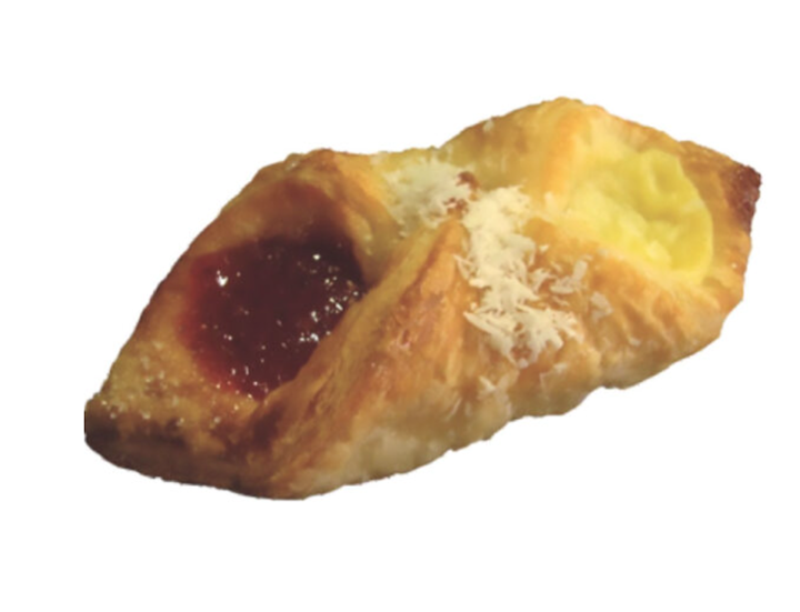 Folded Pastry with Custard and Quince Jam