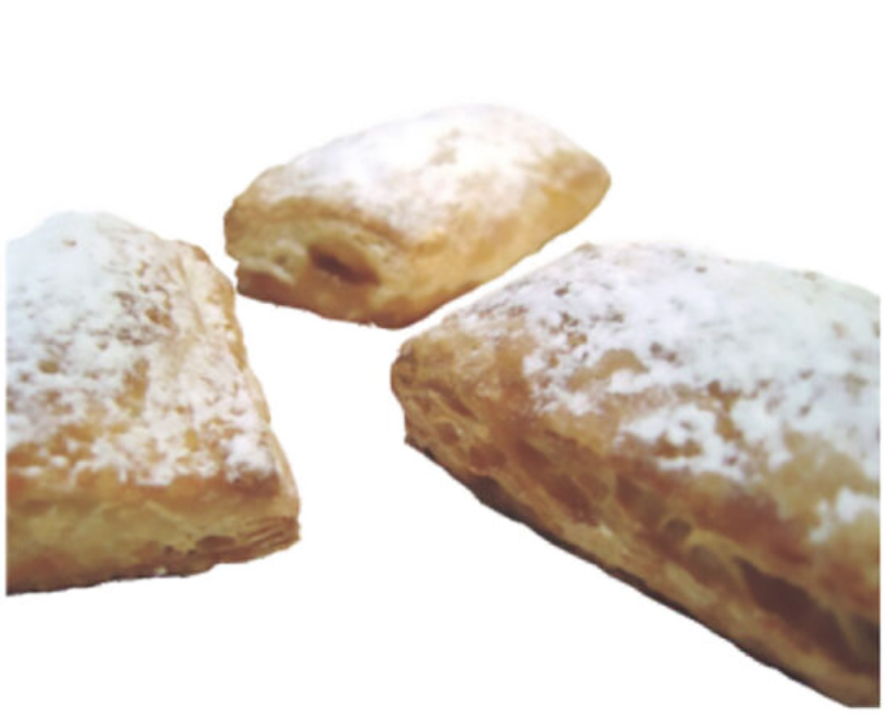 Frozen Puff Pastry Filled with Caramel Spread