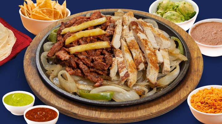 Family Platters 3- Al Pastor & Chicken Breast Fajitas