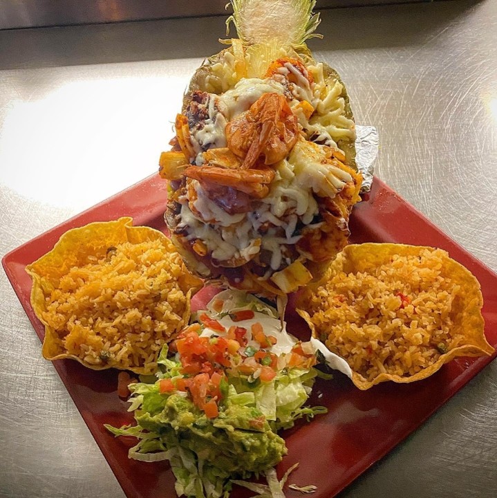 Shrimp Grilled Pineapple