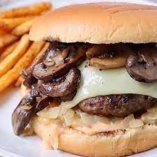 ONION MUSHROOM BURGER