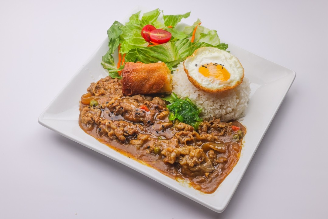 8. Jappense Curry Beef Plate