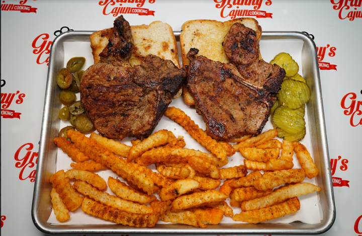 Grilled Granny's Pork Chop Basket (2 piece)