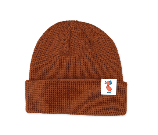 Kachka Waffle Knit Beanie, Rust