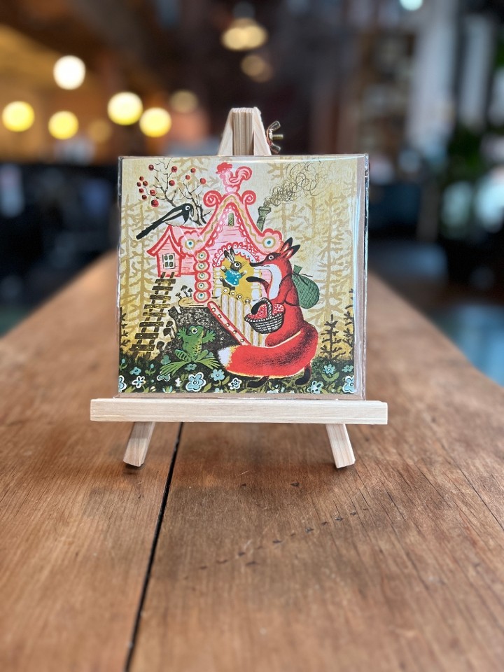Fox and Hare Fairytale Greeting Card