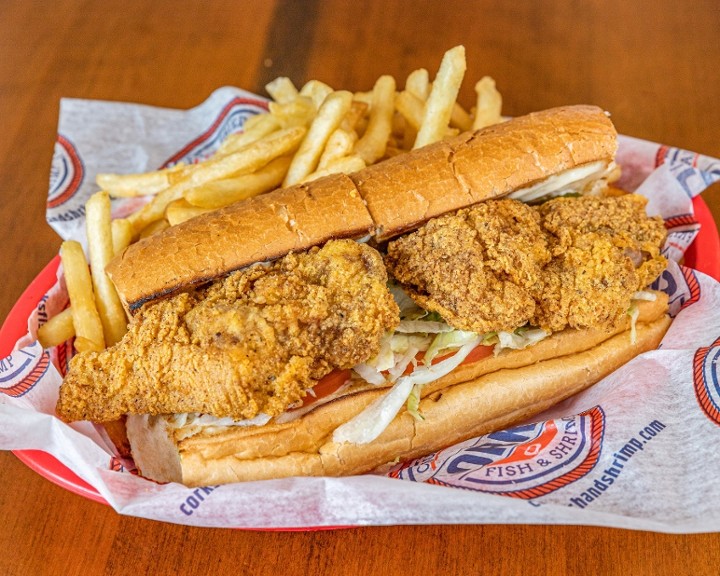 Whole Pork Chop Po'Boy