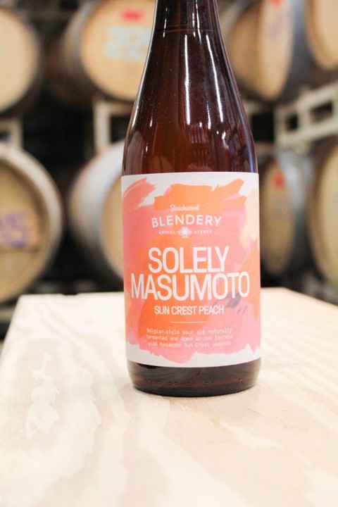 Solely Masumoto Sun Crest Peach 500ml Bottle