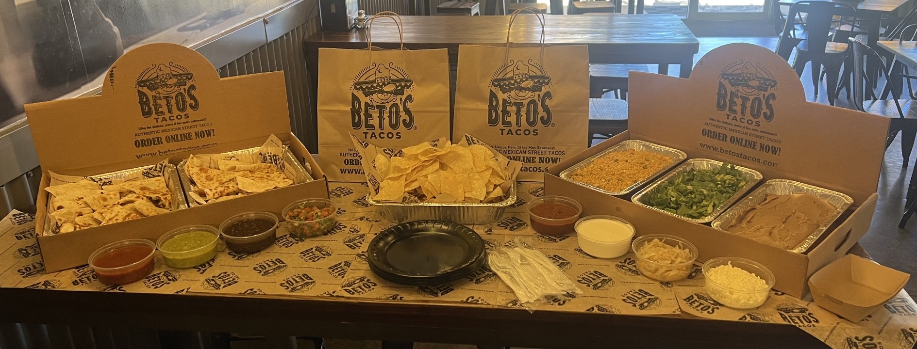 Beto's Quesadillas for 10pp