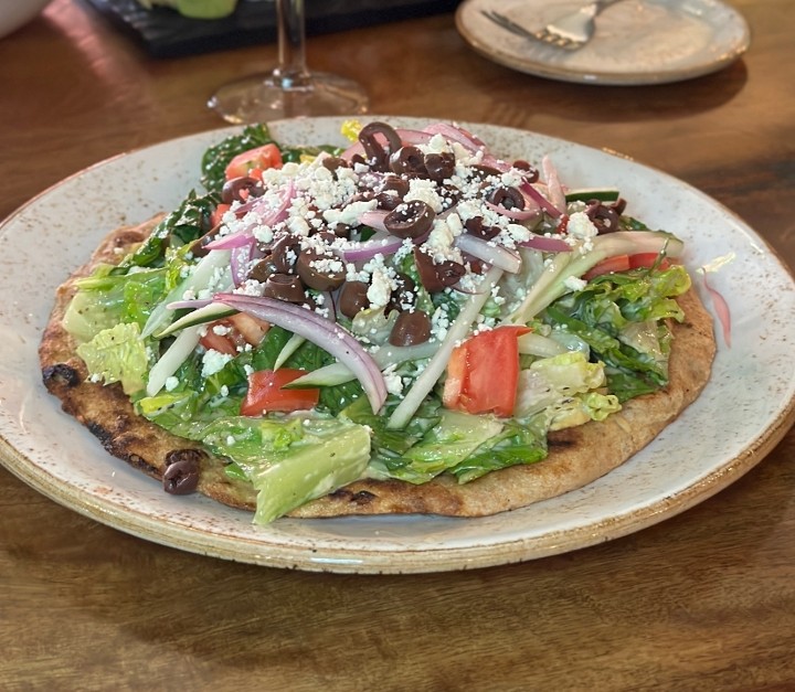 Whole Wheat Flatbread Salad