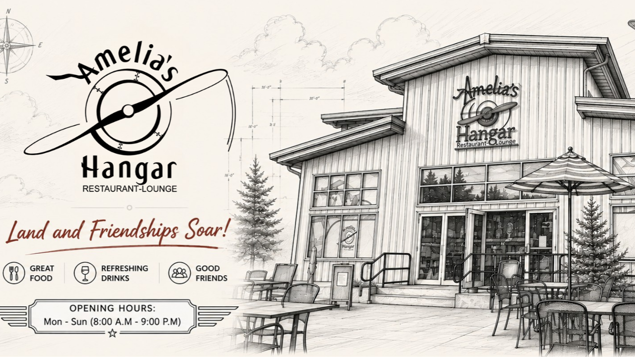 Amelia’s Hangar 8834 State  Hwy 3