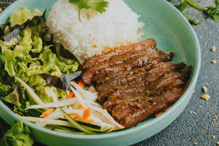 Garlic Steak on rice