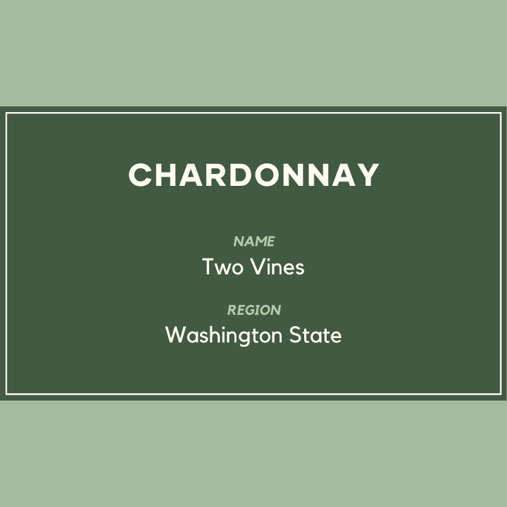 TWO VINES CHARDONNAY BOTTLE