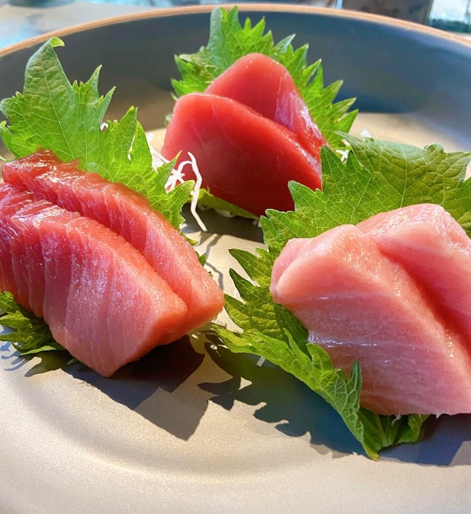 Bluefin Three Ways Sashimi