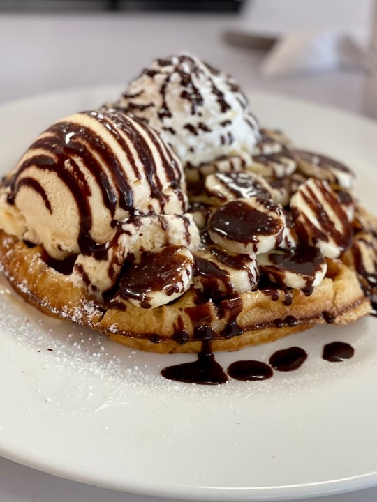 Banana Split Waffle