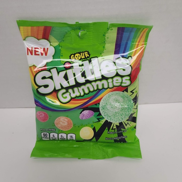 *Skittles Sour Gummies Peg Bag
