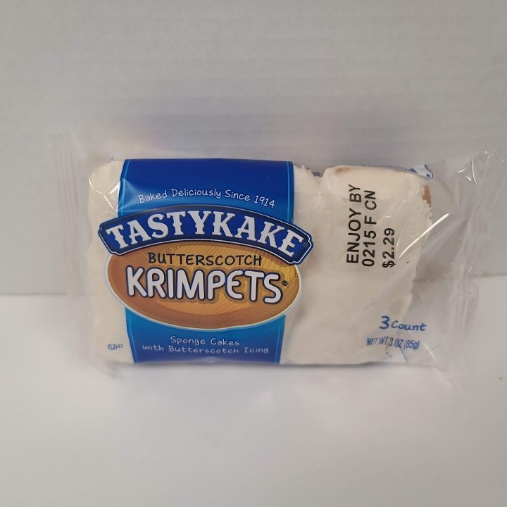 *Tastykake Butterscotch Krimpets 3pk