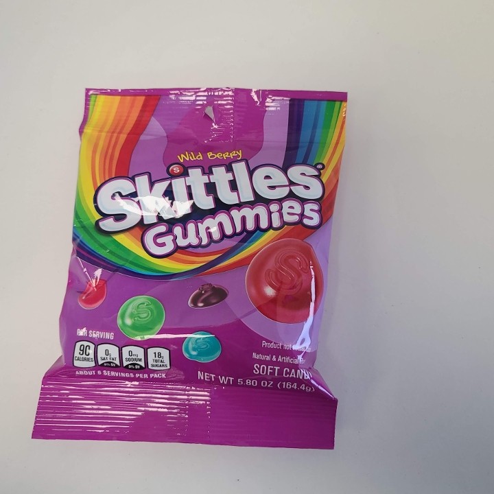 *Skittles Gummies Wild Berry Peg Bag