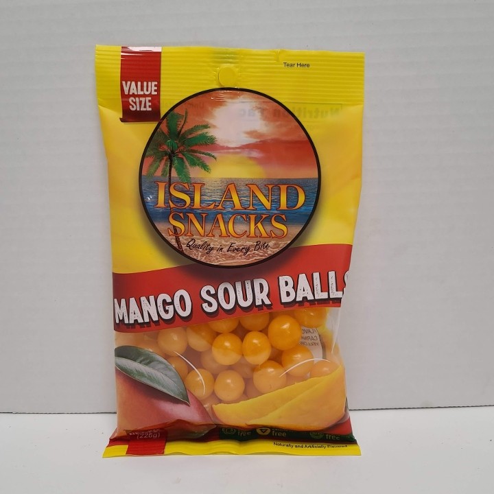 *Island Snacks Mango Sour Balls