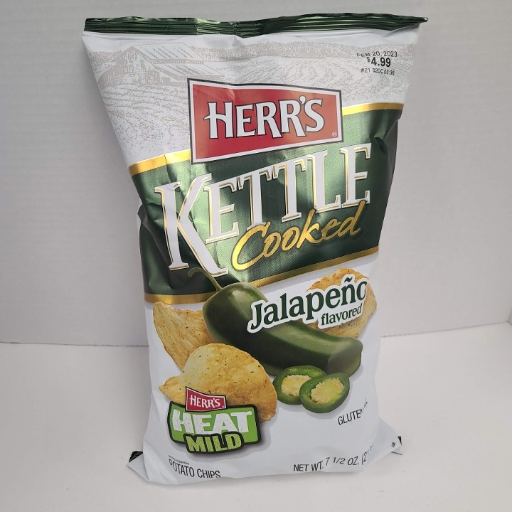 *Herr's Kettle Cooked Jalapeno Large Bag