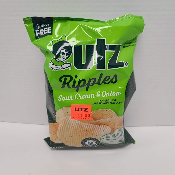 *UTZ Ripples Sour Cream & Onion Small Bag