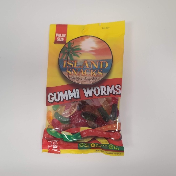 *Island Snacks Gummi Worms