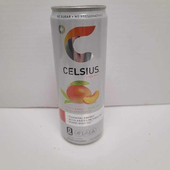 *Celsius Non-Carb Peach Mango Green Tea