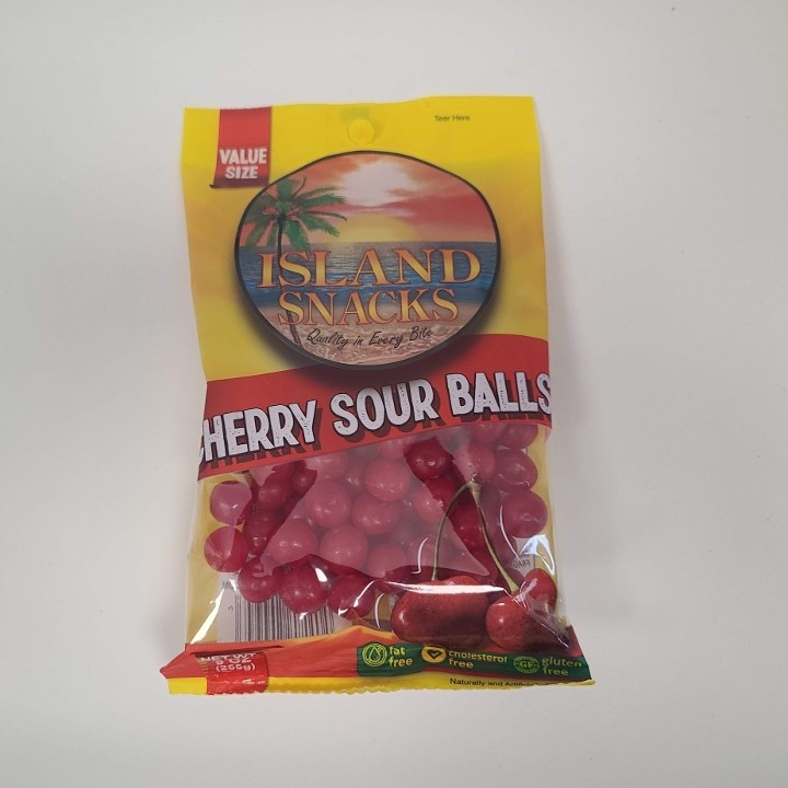 *Island Snacks Cherry Sour Balls
