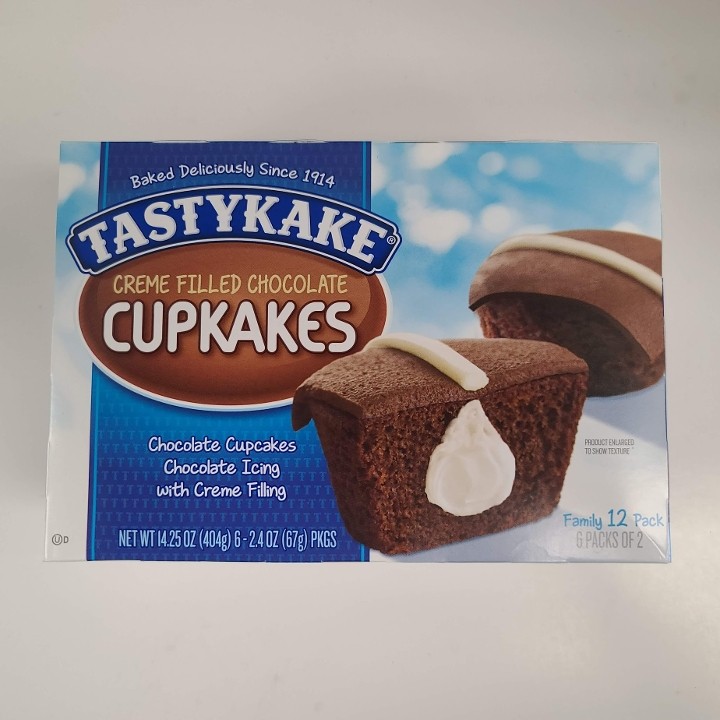 *Tastykake Creme Filled Chocolate Cupcakes Box