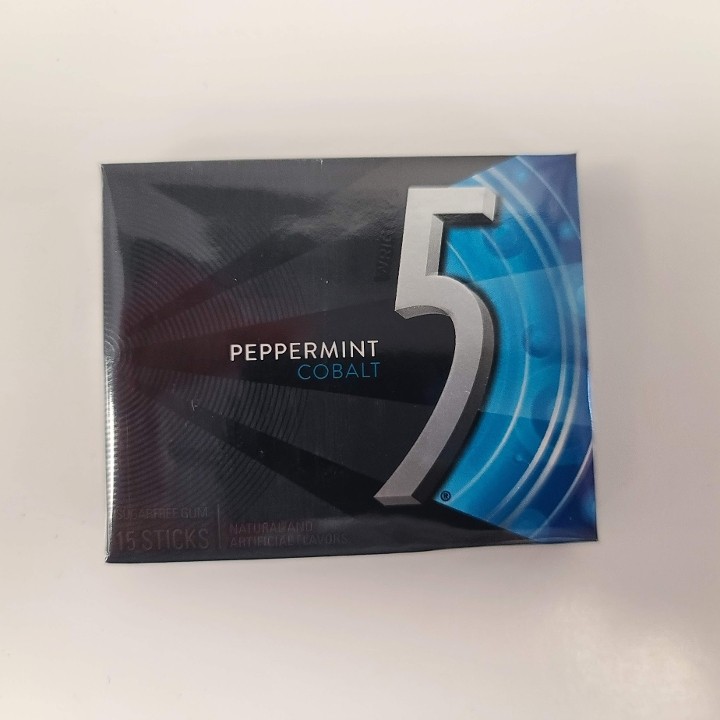 *Wrigley's 5 Peppermint Cobalt Gum