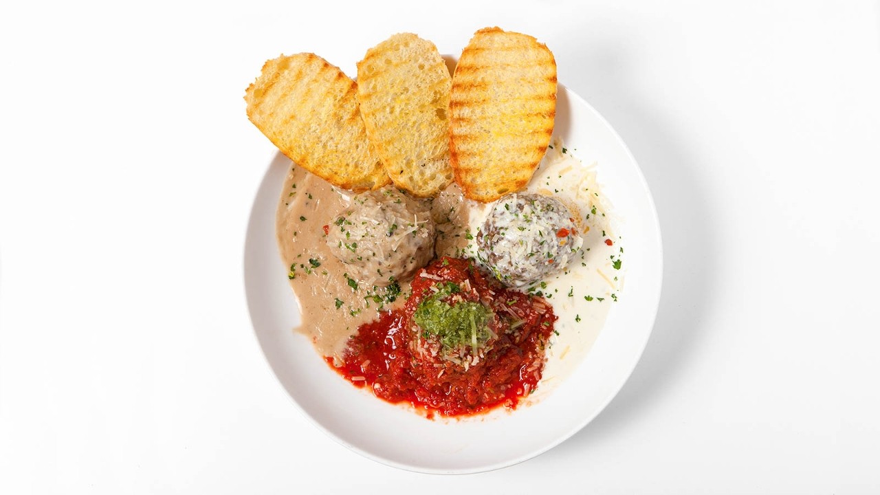 Meatball Trio with Three Sauces