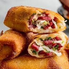 Reuben Egg Rolls