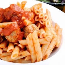 Penne Pasta with Meatballs