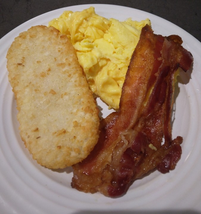 Breakfast Plate - Egg, Bacon & Hashbrown
